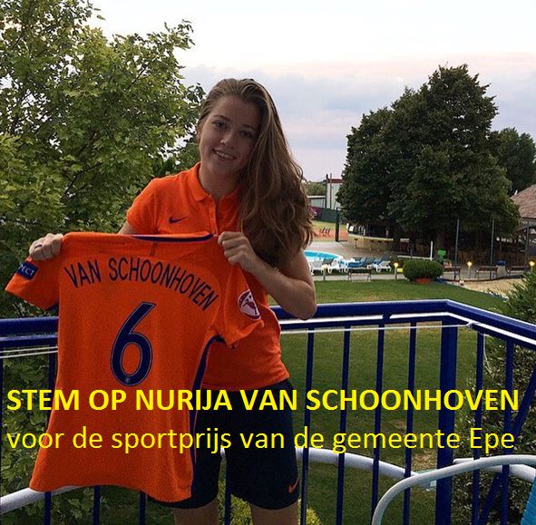 Vios - Nurija van Schoonhoven genomineerd sportprijs Epe