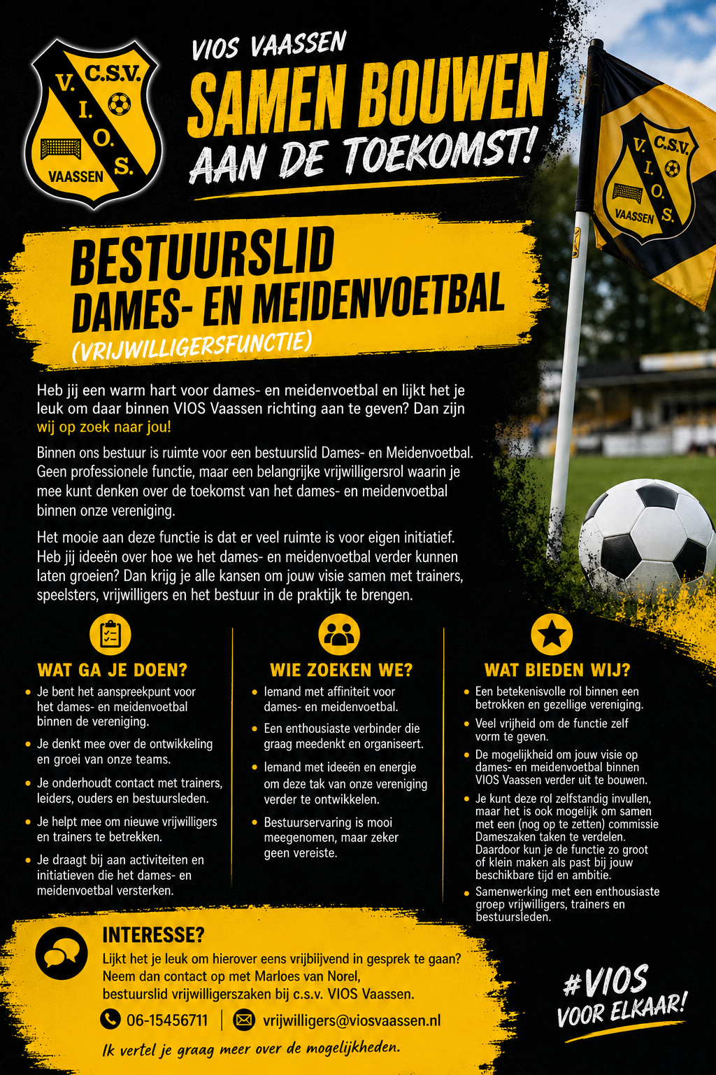 Publicatie bestuurslid Dameszaken Publicatie bestuurslid Dameszaken